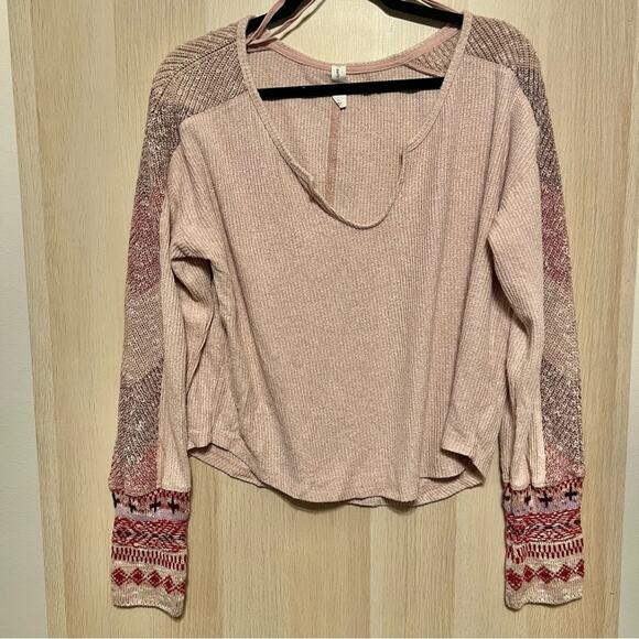 Daily Practice by Anthropologie Contrast-Sleeve Sweater - Picture 2 of 4